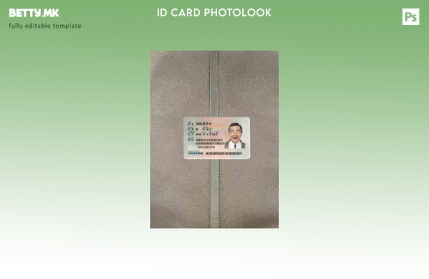 модерен стил China ID photolook ПРЕДЕН шаблон